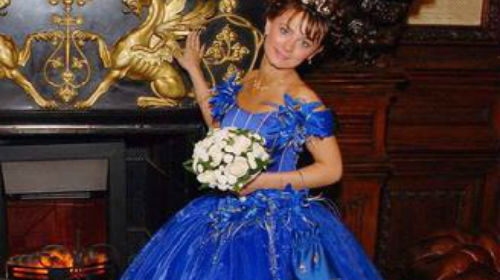 к чему снится синее свадебное платье