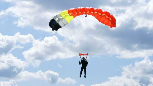 прыжок с парашютом с самолета