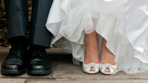 свадебные туфли