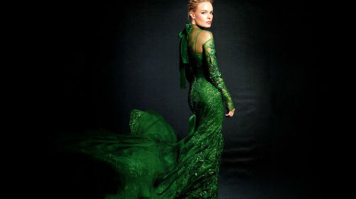 красивое зеленное платье